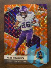 2021 Mosaic Kene Nwangwu #334 Reactive Orange Prizm Rookie RC Vikings